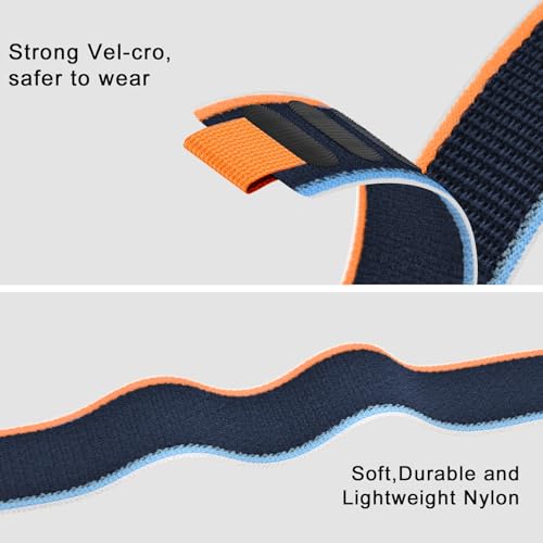 Koazon Trail Loop Nylon 20mm Watch Bands Compatible with Garmin Forerunner 55/165/Vivoactive 5/6,Soft Breathable Adjustable Sports Replacement Strap for Garmin Venu Sq 2/Sq/Venu Men Women by Koazon - Used condition - Image 3
