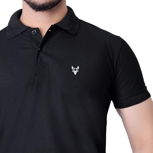 Image of Men's Premium Polo T-Shirt | Classic Collar | Smooth Finish | Half Sleeve Casual Wear (XS to 3XL)
