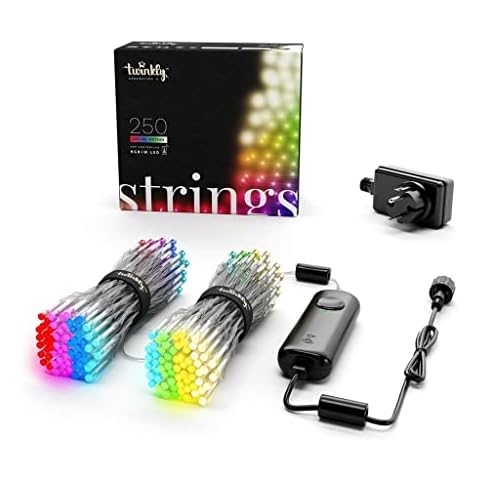 Twinkly Smart Fairy Lights LED Christmas Lighting Special Edition App Controlled Bullet Lights with 250 RGB+W Lights - IoT Capable Lighting - Create or Download Light Indications Cover