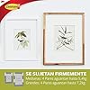 Command Tiras Adhesivas para Colgar Cuadros, 8 Pares de Tiras Medianas y 8 Grandes Blancas - Para Marcos, Espejos y Otros Adornos - Colgar sin Agujeros ni Taladrar #5