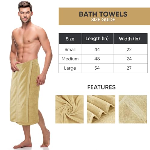 Utopia Towels 4 Pack Premium Bath Towels Set, 27 by 54 Inches, 100% Ring Spun Cotton 600GSM, Lightweight and Highly Absorbent Quick Drying Towels, Perfect for Daily Use, Beige - Image 3