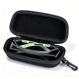 XANAD Hard Case for Safety Glasses,Sunglass Eyeglass Shooting Glasses,Black