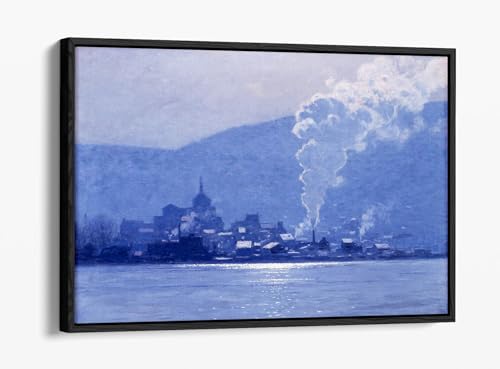 Cadre flottant Birge Harrison A Puff of Steam pour décoration de salon moderne