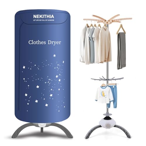 Portable Clothes Dryer - Upgraded 900W Fast-Drying for Large Loads of Clothes & Shoes | Compact Mini