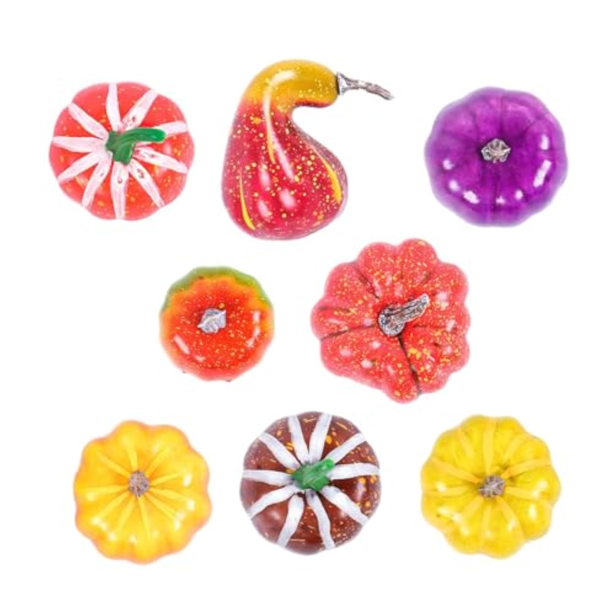 8 Pieces Mini Artificial Pumpkins for Fall Decor