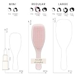 Tangle Teezer Szczotka do rozczesywania włosów na bazie roślin, szczotka do suchych i mokrych włosów, eliminuje węzły i zmniejsza łamanie się wszystkich rodzajów włosów, różowa pianka