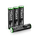 [Wiederaufladbar und langlebig] HiQuick AAA Akkus verfügen über eine spezielle Schutztechnologie und ein spezielles Schutzmaterial, um die Lebensdauer des Akkus auf 1200 Ladezyklen zu verlängern. Recycling ist vorteilhaft für Energieeinsparung und Umweltschutz.