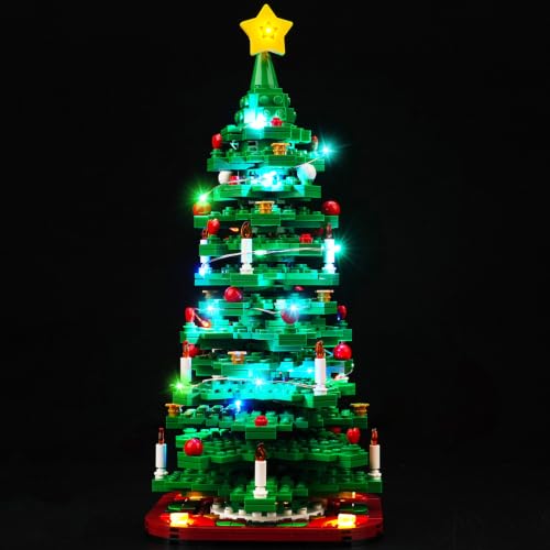 VONADO Led Light Kit Compatible with Lego Christmas Tree 40573(No Model),Decoration Lighting Kit Compatible with Lego Christmas Tree for Adults (Standard Version)