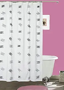 CASA-NEST PVC Waterproof PVC Shower Curtain,7 feet (1 Pcs),Size 54X84 INCH,Bathroom Curtain SC Brush001