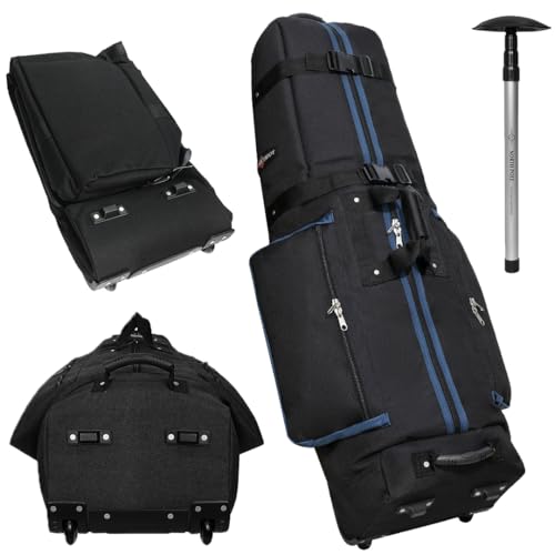 CaddyDaddy Golf CDYCON2NP Constrictor with North Pole Club Protector Golf Bag Travel Cover, Black/Navy