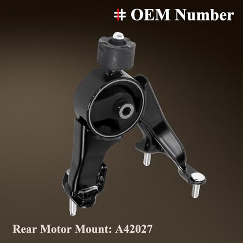 Engine Motor Mount & Transmission Mount Kit Fit for Toyota Corolla 2014-2019 1.8L, Auto CVT Transmission, 4PCS Set, Replace OE# A42026 A42024 A42027 A42019 A42020 123720T330 123610T210 123610T220 by DILENBLE - Used condition - Image 4