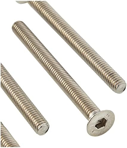 A2 Stainless Steel Socket Countersunk Screw Allen Key Bolts M6 6mm x 65mm (Pack of 5)
