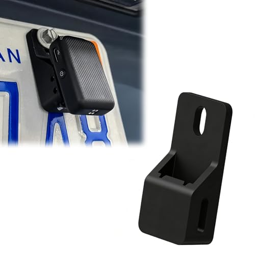 License Plate Mount for DJI Mic, Vehicle License Plate Holder Compatible with Recording Devices, Car Audio Mounting System