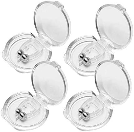 Snoring Solution, Anti Snoring Devices Silicone Magnetic Anti Snore Clip Nose Clip Snoring Devices Total 4 Packs