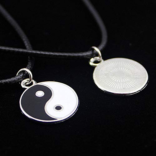 Scddboy Yin Yang Pendant Necklace For Mens - Adjustable Cord Necklace #TOP3