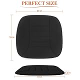 kingphenix Auto Sitzkissen mit 3,0 cm Komfort Memory Foam Sitzkissen für Auto und Bürostuhl - Schwarz