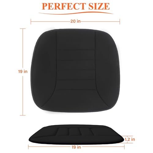 kingphenix Auto Sitzkissen mit 3,0 cm Komfort Memory Foam Sitzkissen für Auto und Bürostuhl - Schwarz