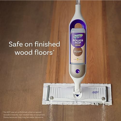 image for Swiffer Power Mop Wood Refill Solution, QuickDry Hardwood Floor Cleane