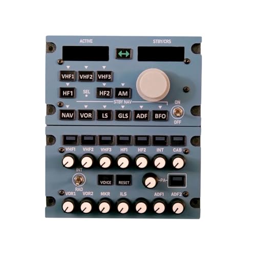 Palapozzy A111 1:1 Scale A320 Serie RMP-ACP Panel für MSFS 2020/2024 & X-Plane Kompatibel mit Fenix FBW iniBuilds Toliss Windows Flugsimulator Home Cockpit