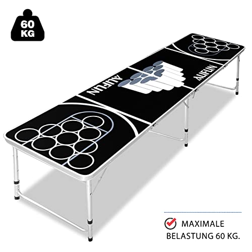 Bier Pong Tisch Set mit 100 Bechern und verstellbarem Tisch
