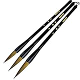 Stone&Ink Qingjin Calligraphy Brush for Beginners 3pcs set, Student Brush, Wolf Hair...