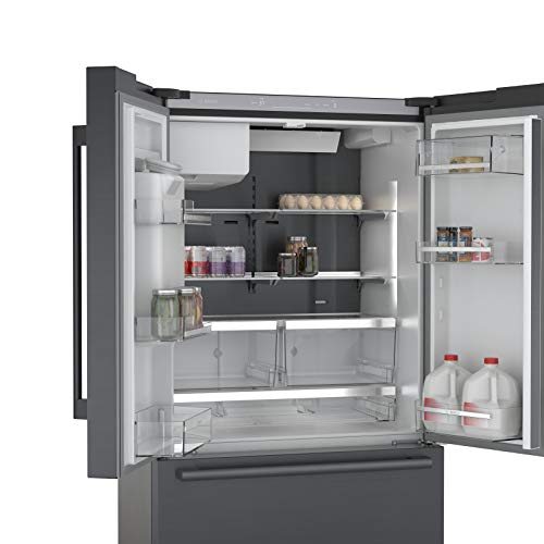Bosch 500 Series 36" Black Stainless Steel Counter-Depth 3-Door Refrigerator - B36CD50SNB on Fridge.com