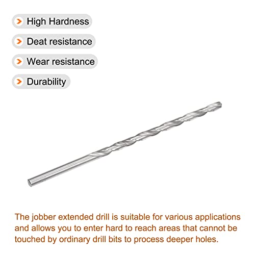 Uxcell 9.5Mm Twist Drill Bits, High-Speed Steel Straight Shank Extra Long Drill Bit 250Mm Length For Wood Plastic Aluminum #TOP2