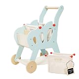 Le Toy Van – Chariot de Courses en Bois Honeybake avec Sac Amovible