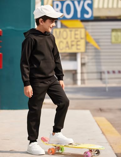 Arshiner 2 Piece Outfit Boys Pullover Hoodies Sweatshirt Suit For Kids Tracksuit Set3