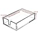CY craft Acrylic Guest Towel Napkin Holder,Clear Bathroom Paper Hand Towels Storage Tray Modern Buffet Napkin Caddy,Fancy Flat Napkin Holders For Kitchen or Dining Room,9x5.5x2.5 Inch,Pack of 1