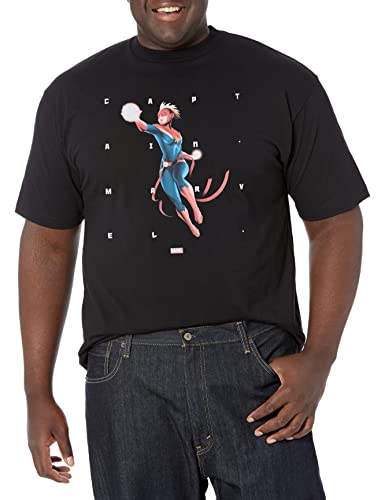 T-shirt Marvel Captain Marvel vêtement geek coton mode masculine coupe droite