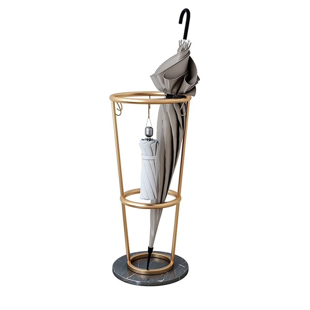 WXPGFEQ Umbrella Stand - Marble Iron Art Floor-Standing Storage Holder For Hotel Lobby & Home, Stylish Round Rack For Umbrellas & Walking Sticks, Creative Loft Industry Design