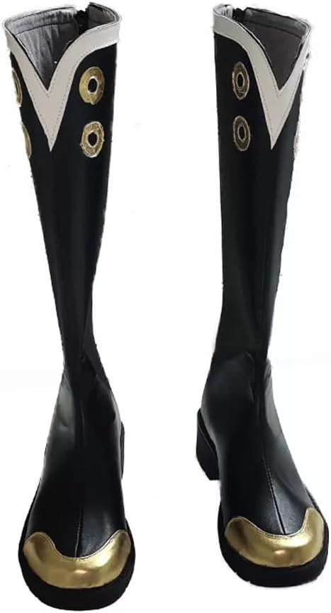 Anime Cosplay Black Cosplay Costume Shoes Leather Halloween for Women Man