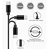 Cabo carregador USB tipo C para fones de ouvido Bose Noise 700, fones de ouvido Bose Sport, SleepBuds 2, QuietComfort Earbuds II, QuietComfort 45, cabo carregador esportivo (1,5 m) preto) 9 41JsKHTb9 L. SL500 . SS100