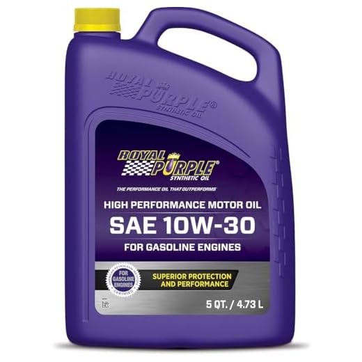 Royal Purple 51130 API-Licensed SAE 10W-30 High Performance Synthetic Motor Oil - 5 qt, Model:ROY51130