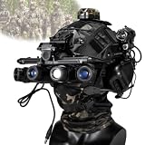 Zoshfo Multifunktionales SCHNELLES taktisches Schutzhelm-Set für Airsoft Paintball CS-Jagdschießen mit Noise Reduction Headset NVG-Brille,Schwarz