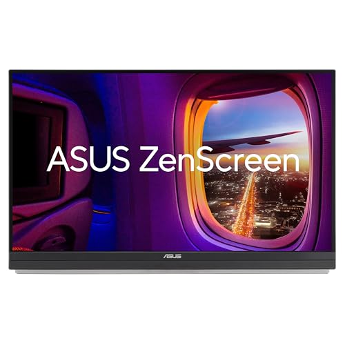 ASUS ZenScreen MB27ACF - 27 Zoll tragbarer USB Monitor - WQHD 2560x1440, USB Typ-C 70 Watt, HDMI, Autorotation, Kickstand, Adaptive-Sync - 100 Hz IPS Panel, 16:9, entspiegelt, Lautsprecher