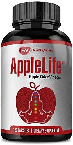 Apple Cider Vinegar Capsules 1000mg - 100% Natural Non-GMO ACV Diet Pills, Detox, Cleanser with Cayenne Pepper and Ginger for Extra Strength, Maintain Healthy Metabolism & Digestive Health - 120ct
