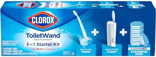 Clorox 03191CT Toilet Wand Disposable Toilet Cleaning Kit: Handle, Caddy & Refills, White (Case of 6) — view 9