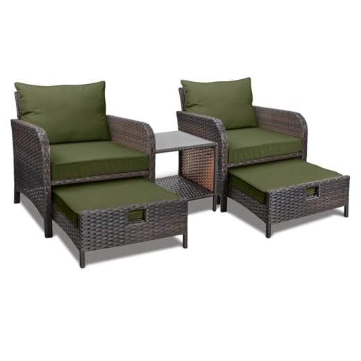 5-Piece Outdoor Patio Conversation Set