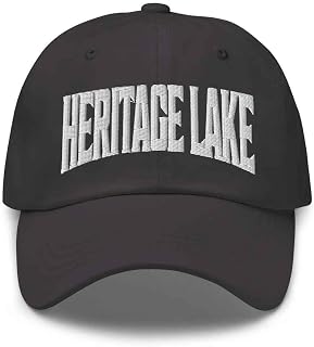 Heritage Lake Baseball Cap Heritage Lake Dad Hat Illinois IL Hat Embroidered Souvenir