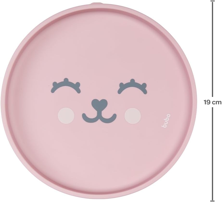 Buba, Pratinho Em Silicone Com Ventosa Gumy Rosa