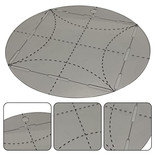 Modelos de Quilting - Régua circular acrílica redonda para pacotes de amuletos acolchoados e quadrad