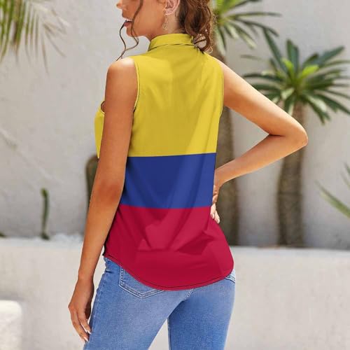 TAIZIYEAH Colombia Flag Women's Short Sleeve T-Shirt Casual for Women Spring Summer Party Clothes2