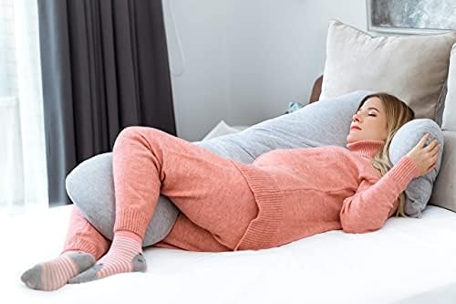 Kolbray® U Shape Pregnancy Pillow - Full Body Maternity Pillow | Available in 2 Shapes & Colours | UK Business | with Removable Jersey Cover | Orthopaedic Nursing Support Cushion for Women