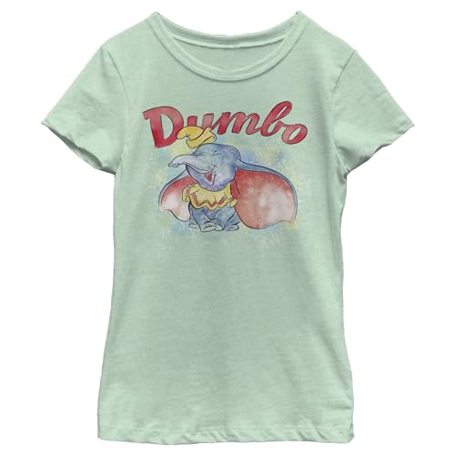 T-shirt Disney Dumbo fille taille M anti-irritation en tissu doux vert menthe