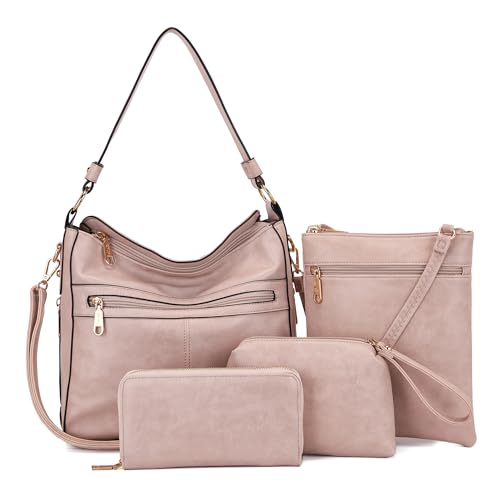 Purses For Women Handbags And Wallet Set Large Hobo Crossbody Bag Ladies Purse Totes 4 PCS