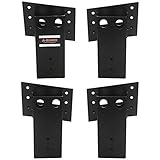 A-KARCK 4x4 Compound Angle Brackets Heavy Duty Steel 4PCS, Outdoor Platform Brackets Multi-Use for...