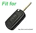 Keyless Entry Remote Key Fob Skin Cover Protective Silicone Rubber key Jacket Protector for Land Rover Discovery LR3 Range Rover Sport (Black)