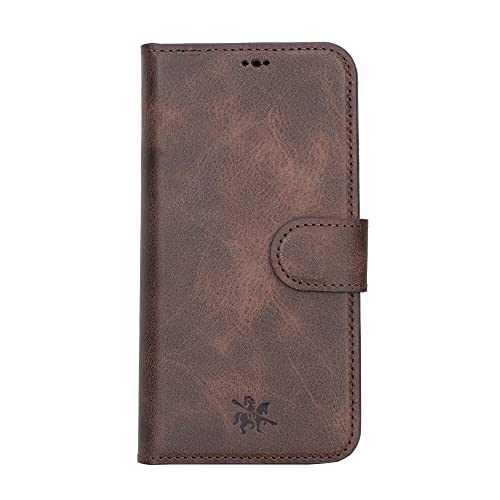 Venito Ravenna Slim Magic Leather Wallet Case For Iphone 13 Pro (6.1 In) With A Magnetic Flip & Four Card Slots And A Bill Pocket & Lightweight Frame (Coffee Brown) #TOP5
